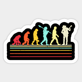 Vintage Banjo Evolution Banjo Player Sticker